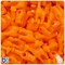 BeadTin Orange Opaque 26mm Giraffe Plastic Pony Beads (24pcs)